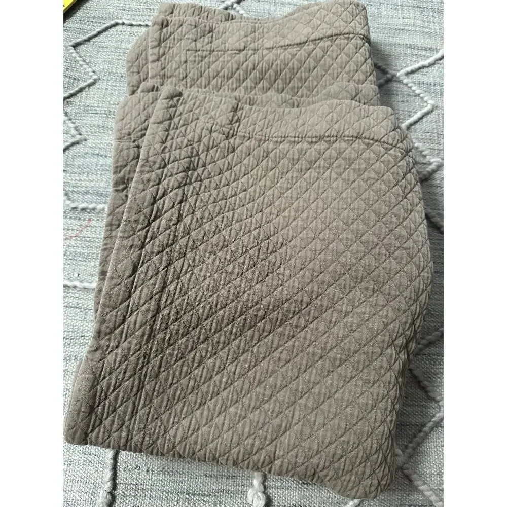 Restoration Hardware Vintage-Washed Diamond Matelasse 2 Pillow Shams STANDARD